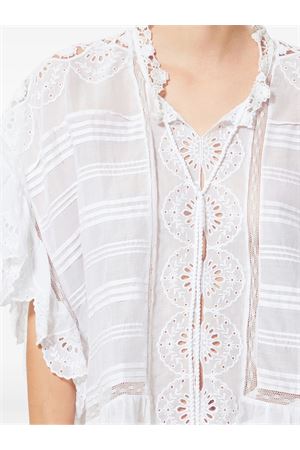 Maglia In Stile Caftano Payton In Cotone E Pizzo Floreale MARANT ÉTOILE | HT0768FAD1J05E20WH